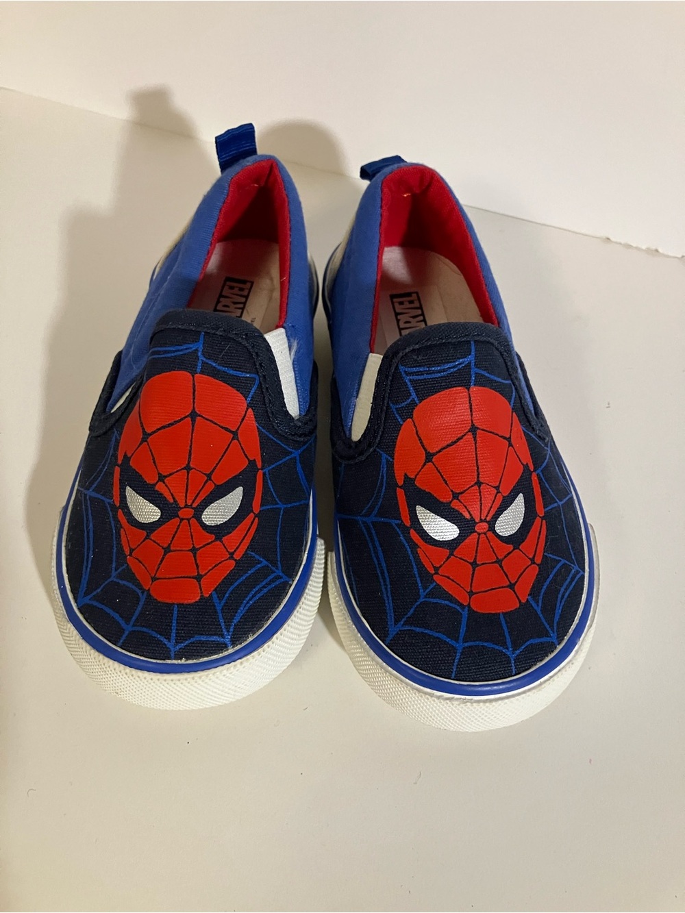 GAP Kids' Spider-Man Blue & Red Slip-On Sneakers